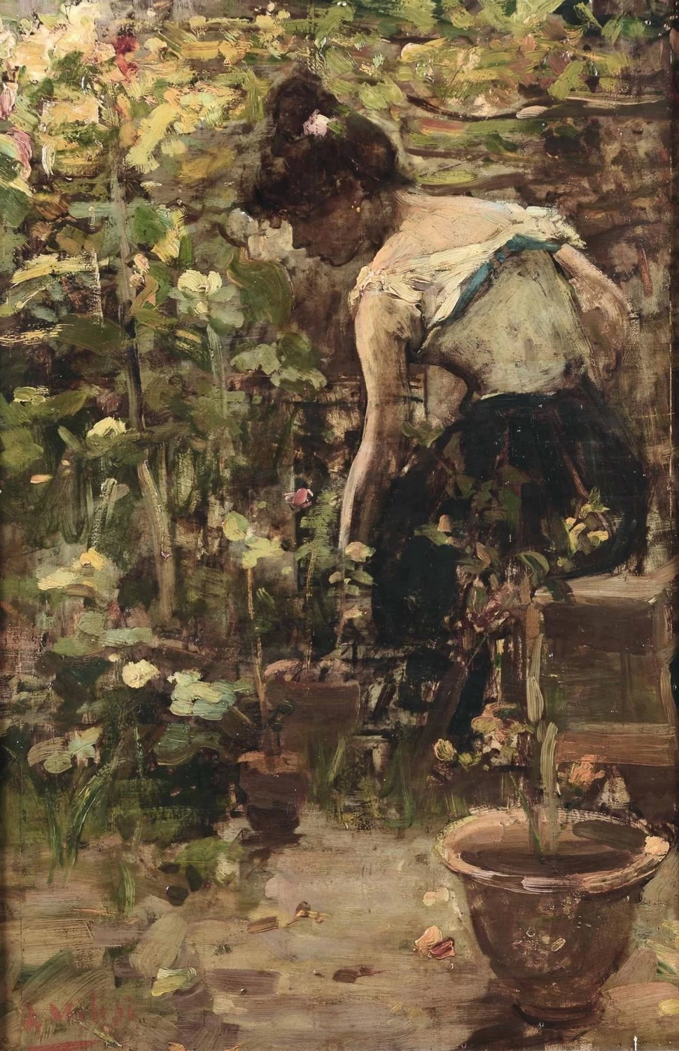 Ragazza tra i fiori